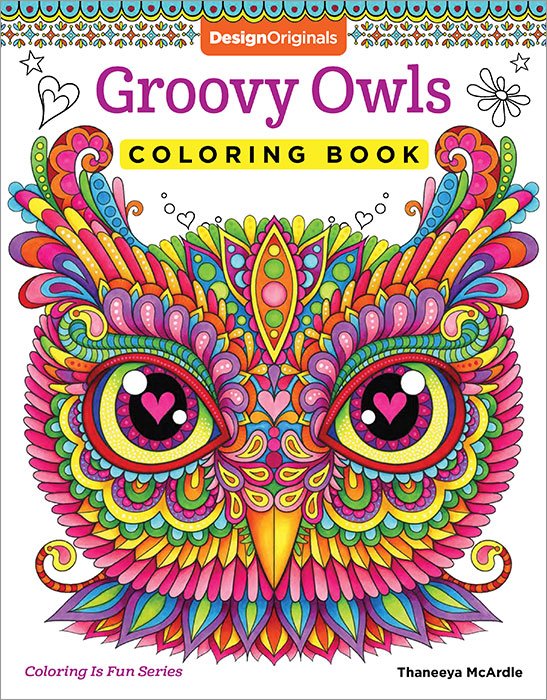 Groovy Owls Coloring Book by Thaneeya McArdle