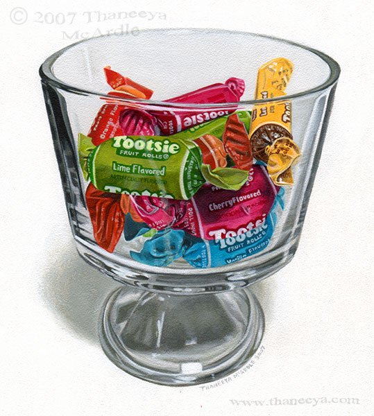 Photorealist Candy Painting by Thaneeya McArdle
