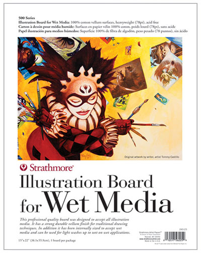 Strathmore 500 Series Illustration Board for Wet Media
