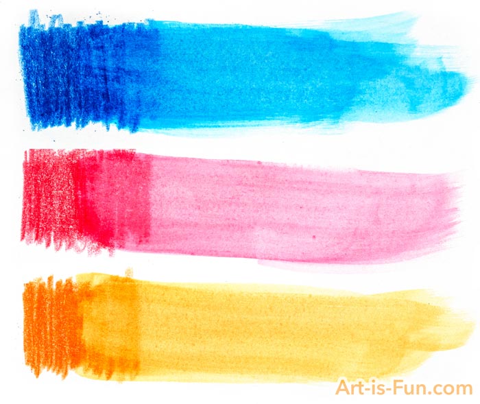 Watercolor Pencils Wash Example